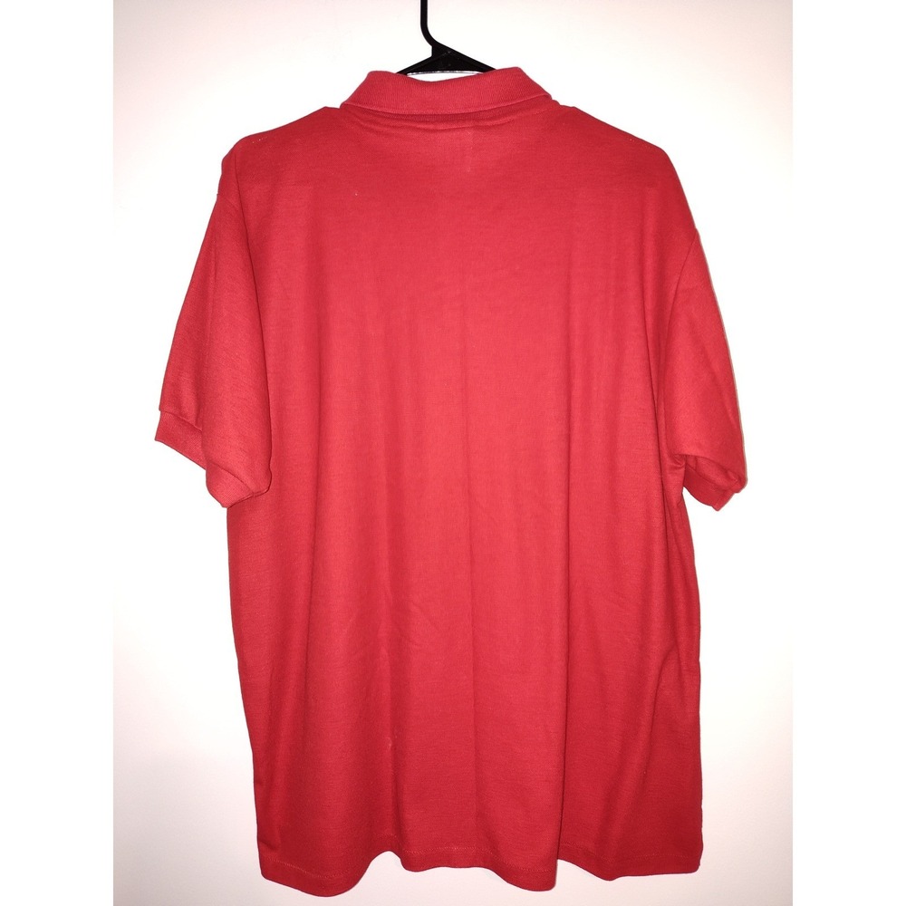 Vintage Campus Le Tigre Polo Shirt Mens XLRed ShortSleeve Made in USA Tiger Logo - Picture 2 of 5